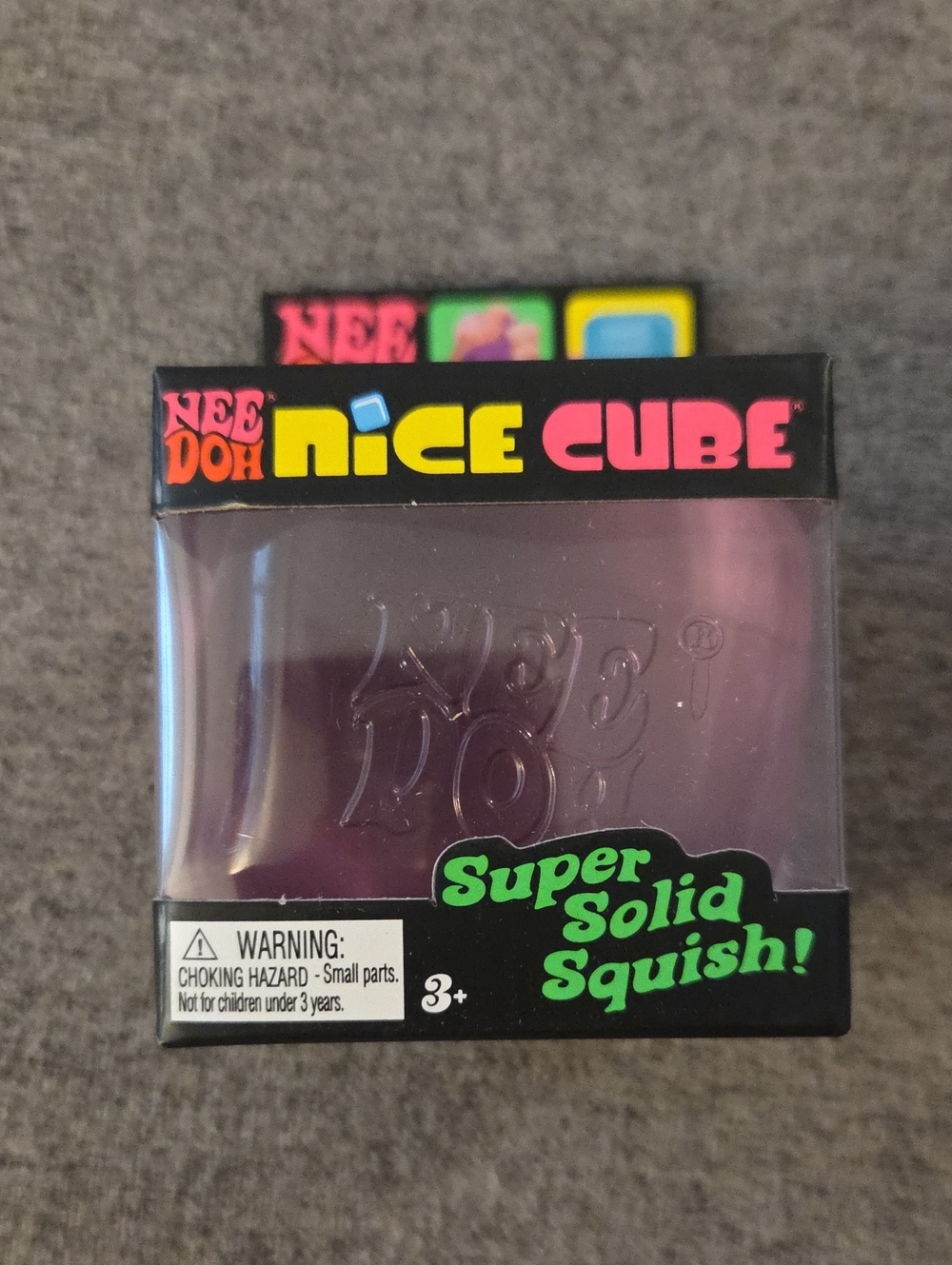Needoh Nice Cube Super Solid Squish - Purple Schylling Ice Cube